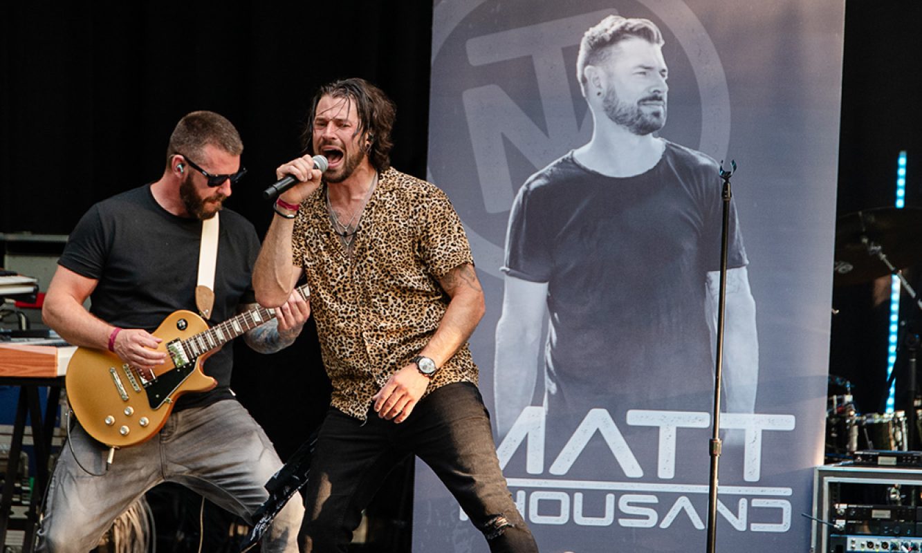 Photo du chanteur Matt Thousand au festival RockFest de Saint-Pierre-Baptiste