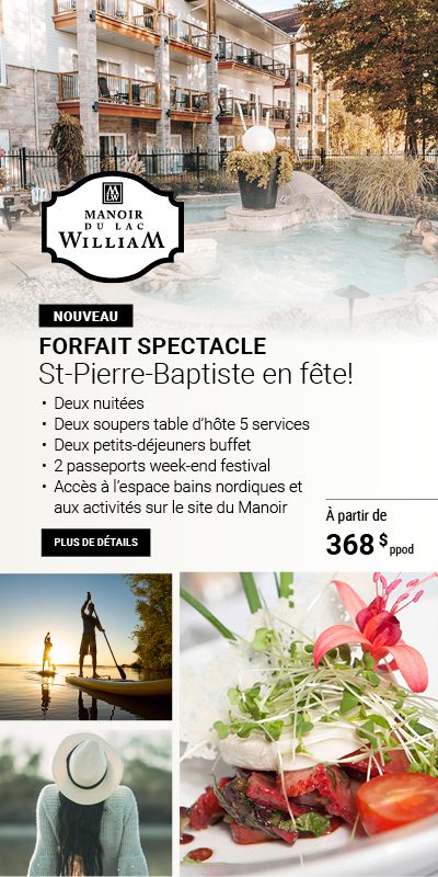 Publicité du Manoir du lac William